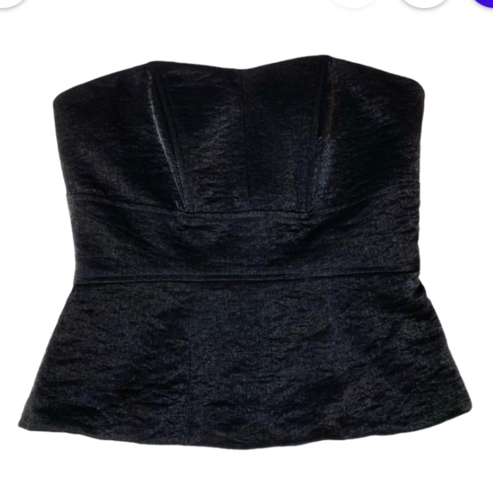 Tristan Black Strapless Top